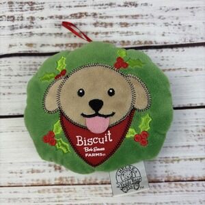Vtg‎ Bob Evans Farms Biscuit Plush Christmas Ornament